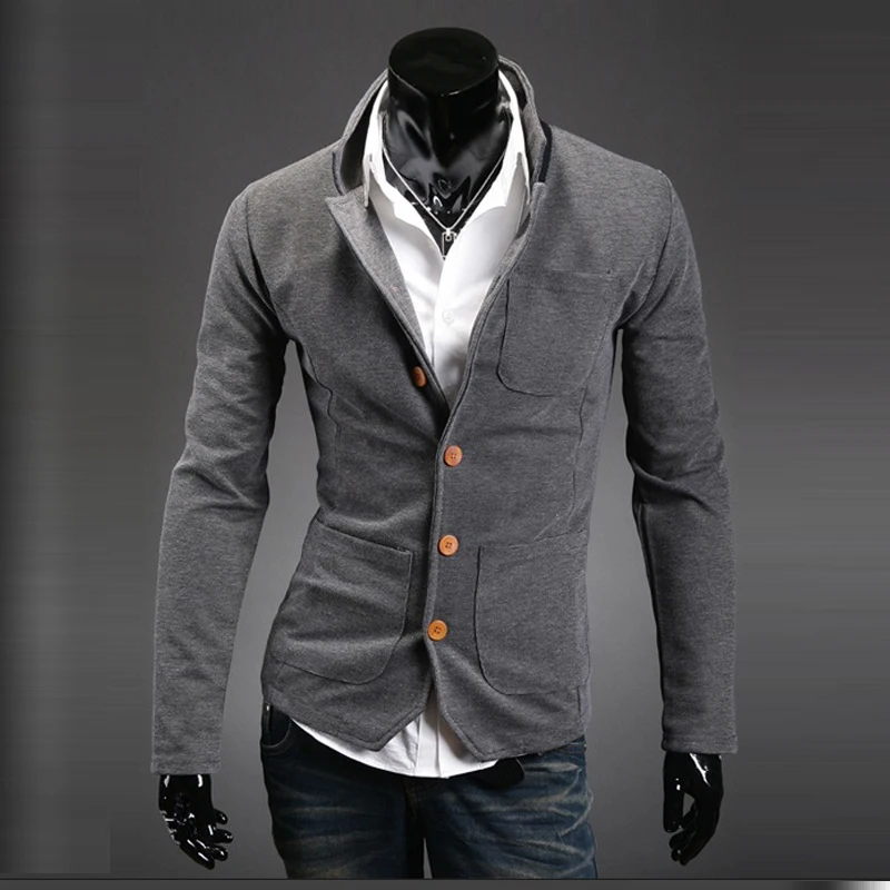 2017 New Autumn Casual Blazers Men Fashion Thin Jacket Linen and Cotton Coats Male Suits Brand Clothing