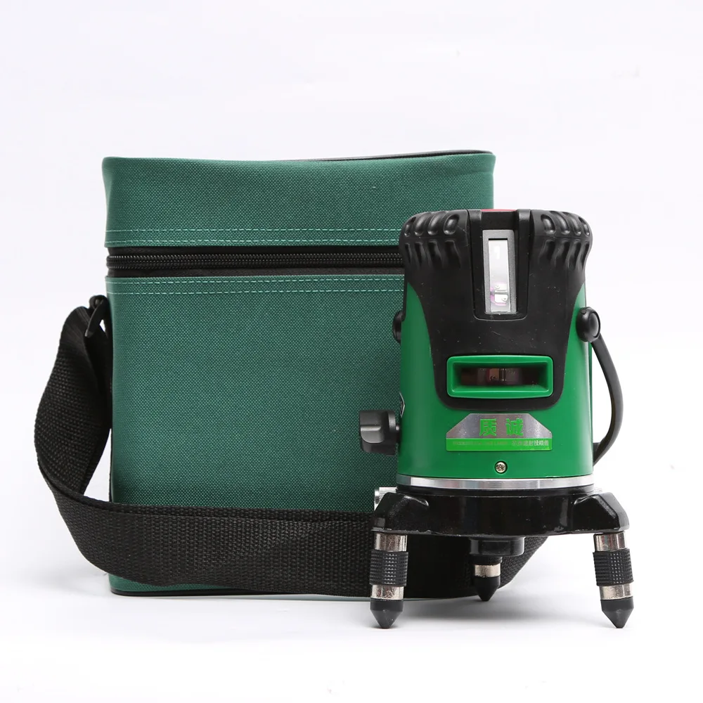 

Green Laser Level 5 Lines 6 Points 360 Degrees Rotary Outdoor 635nm Corss Line Lazer Level Points Level Tilt Function