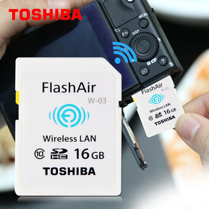 東芝 Flash Air Wi-Fi対応 W-03 SDカード32GB SDHC