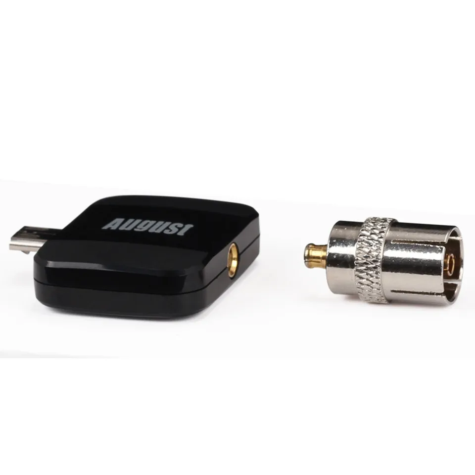 August DVB T305 портативный ТВ приемник для T/DVB T2 Micro USB тюнер Android. Бесплатно смотрите на