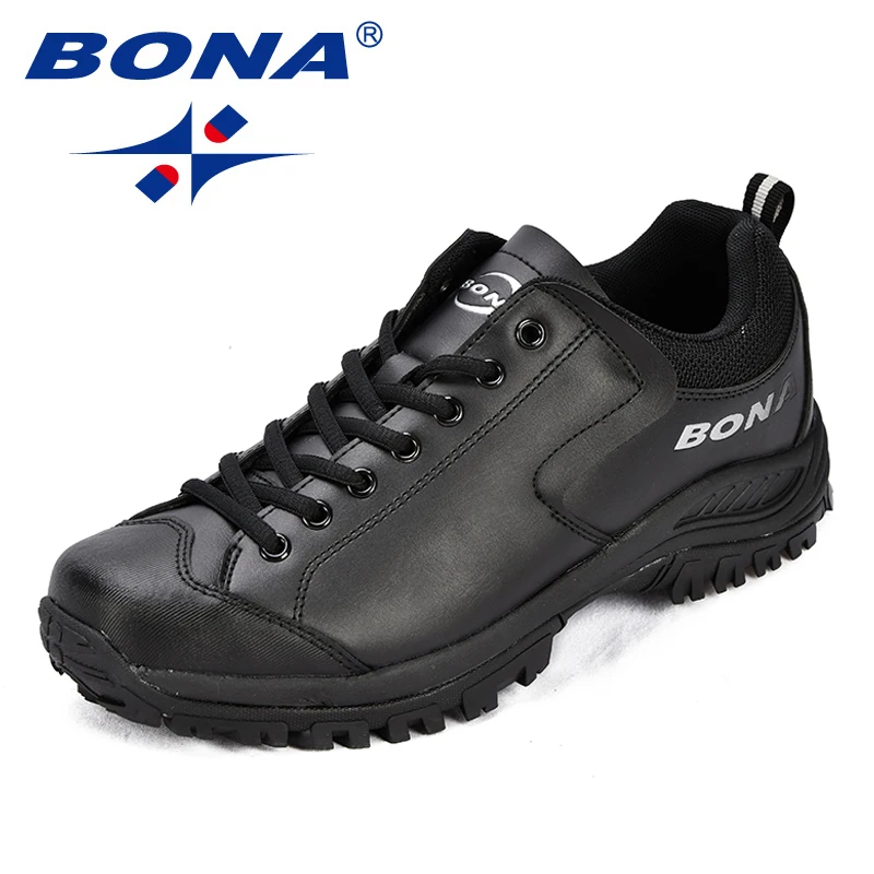 Tanie BONA New Arrival styl klasyczny mężczyźni buty górskie akcja skórzane męskie buty sportowe odkryte buty do biegania wygodne adidasy