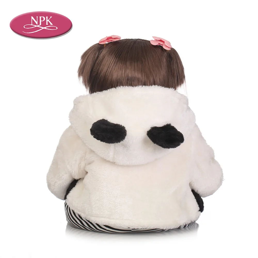 NPK 55CM Silicoen Reborn Baby Doll Soft Cotton Body Lifelike Cosplay Panda Newborn Princess Girl Toy Doll Reborn Menina 2018 (5)