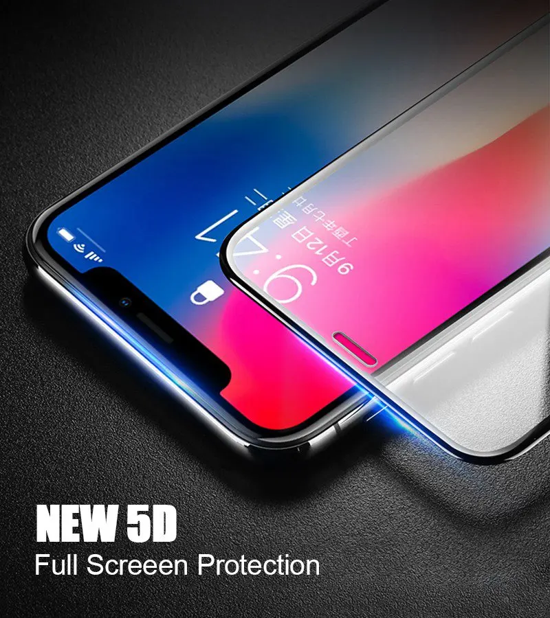 Artisome 5D Protective Glass For iPhone X XR XS MAX Glass For iPhone 7 6 S 8 Plus Screen Protector Glass on the For iPhone X XR  (1)