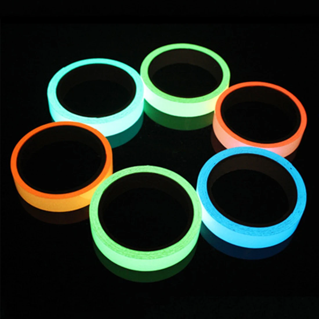 

2018 Warning Ribbon Night Vision Car Stickers Car-Styling Luminous film fluorescence Self-illuminating tape glow in the dark