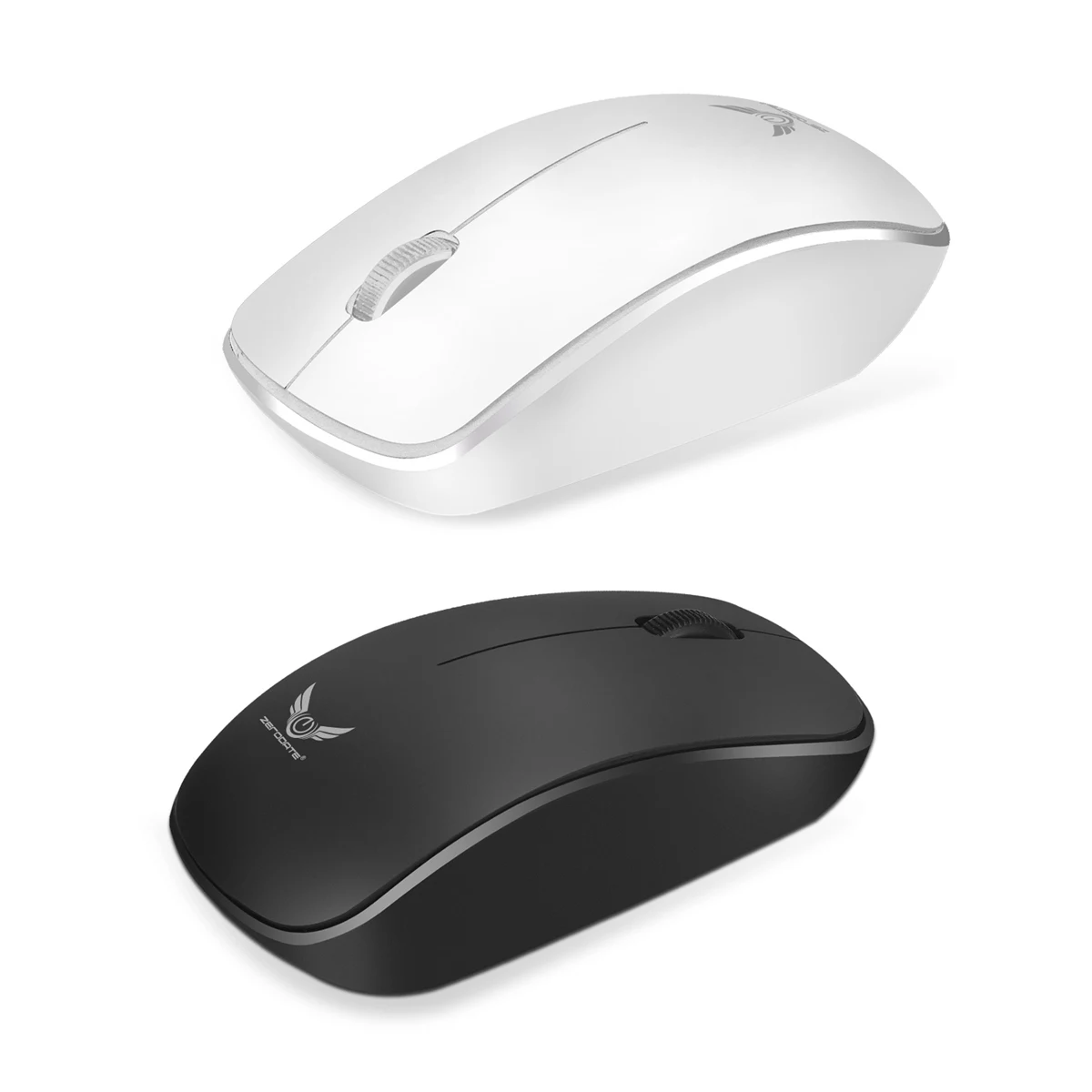 

ZERODATE T16 Bluetooth Mouse USB Rechargeable Optical Mouse 1600DPI Office Computer Mouse Wireless 2.4G
