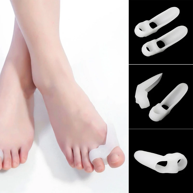 

1Pair Genuine Hallux Valgus Bicyclic Bone Thumb Orthotics Orthopedic Correct Silicone Foot Big Toe Separator Finger Pedicure