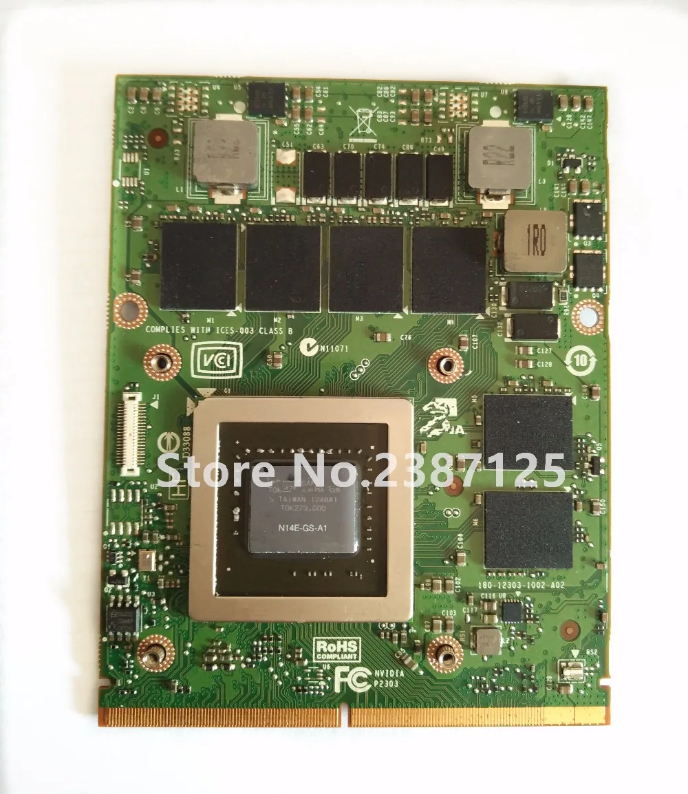 GTX 770 м GTX770M 3g N14E-GS-A1 графическая карта для D E L N V I Я M15X M18X M6600 M17X Дисплей видеокарта GPU