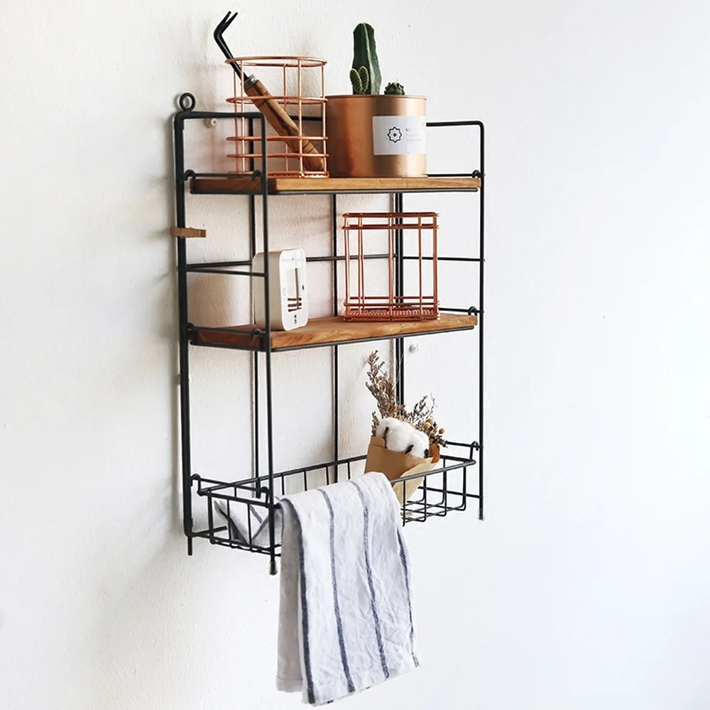  A1 Wrought iron kitchen rack can be changed and adjusted three-tier desktop debris seasoning storag - 32915940710