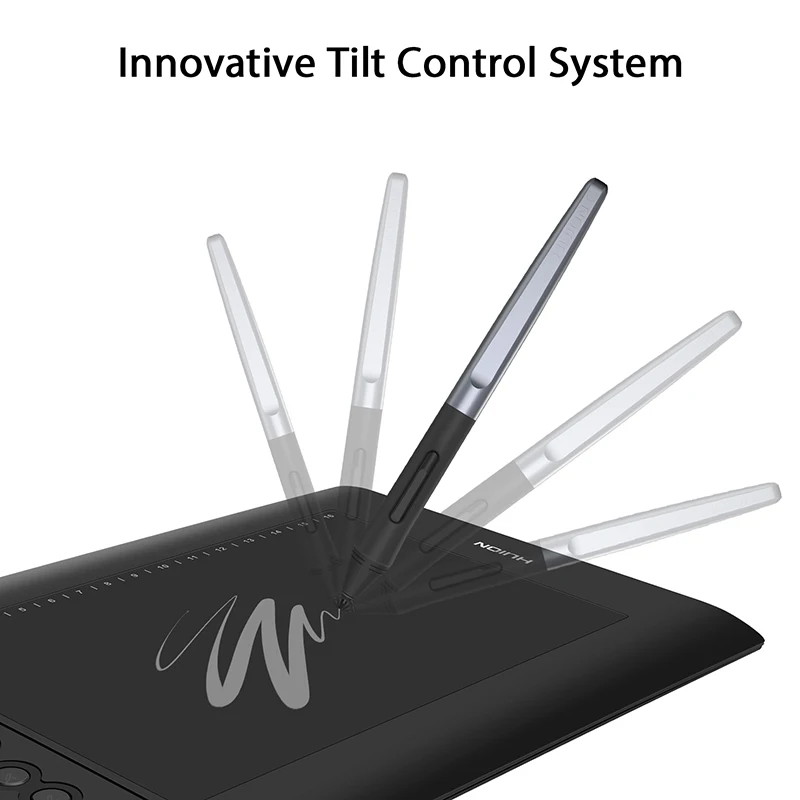  HUION H610 PRO V2 dibujo gráfico tableta Digital 8192 niveles Tilt 60 ° función de inclinación Plum