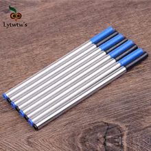 4 штуки Lytwtw's 0,5 мм Корейская металлическая общая гелевая ручка, Заправка для письма, гладкие канцелярские принадлежности, подарок