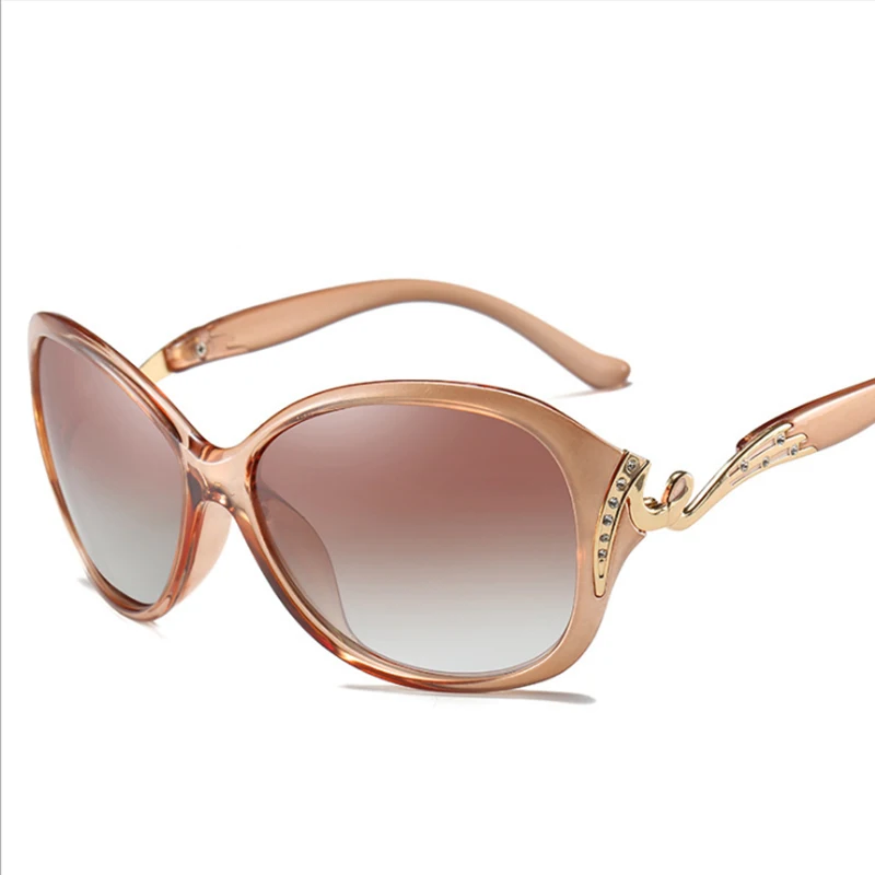 Mincl/Fashion sexy big frame polarized ladies sunglasses box elegant