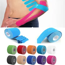11 цветов повязка для мышц 5 см* 5 м спортивные Фитнес лента обвязочная Футбол баскетбол колено эластичный бинт