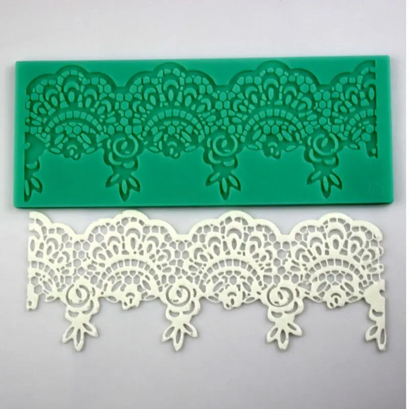 Hot Sale Flower Lace Silicone Fondant Sugar Craft Wedding Cake Decorating Mould