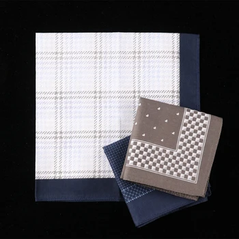 

Cotton Handkerchiefs Plaid Printing Plaid Pocket Square Mens Casual Streak Square Pockets Handkerchief Towels