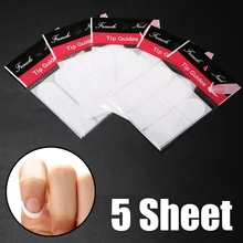 Shellhard 240 шт/5 листов, направляющие наклейки для ногтей, наклейки для французского маникюра, наклейки для дизайна ногтей, инструменты для самостоятельного стайлинга ногтей