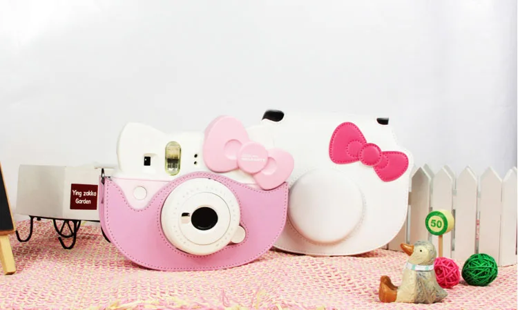 FUJIFILM мгновенная камера из искусственной кожи чехол сумка для Polaroid Instax Mini hello kitty плечевой ремень модный защитный чехол Крышка