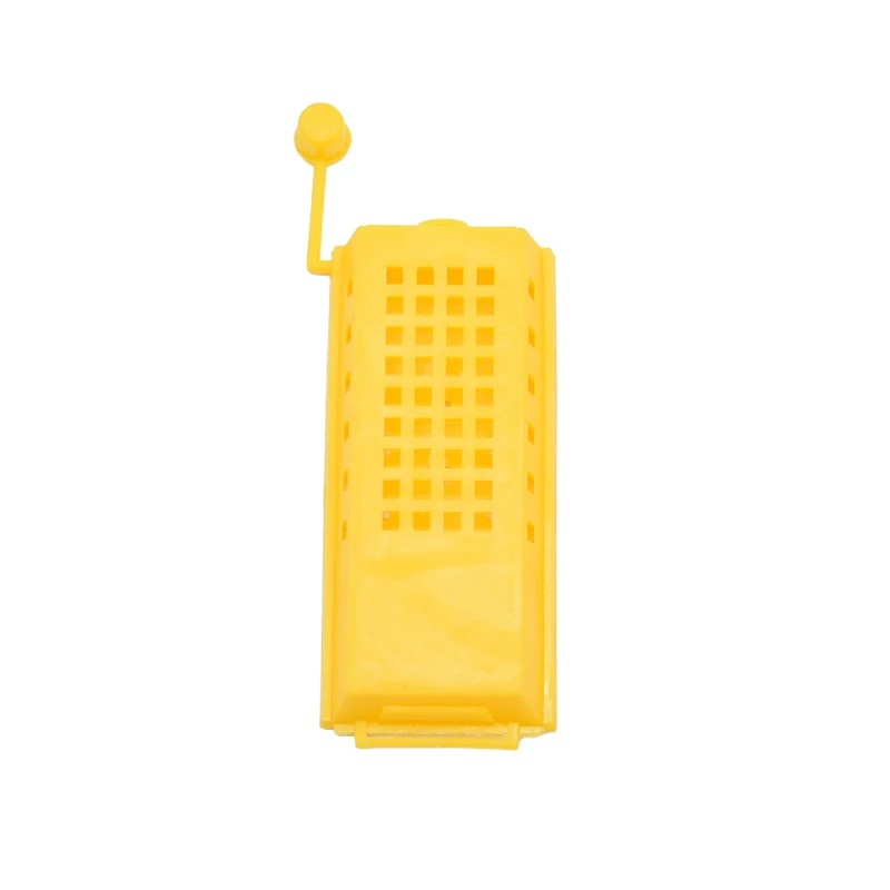 

5 sets Bee Tools Plastic boxes Yellow Prisoners Queen Cage 8*3.8cm Hive Wholesale beekeeping Toos