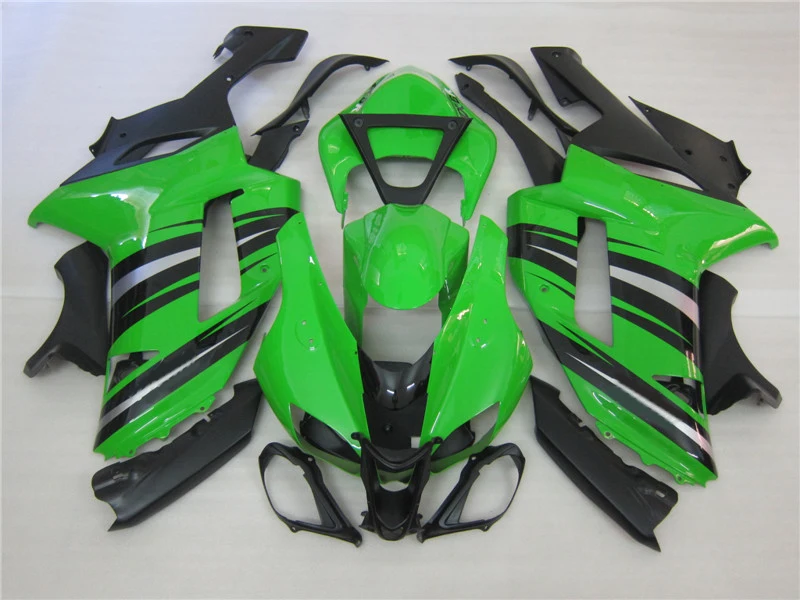 

Motorcycle fairings for Kawasaki ZX6R fairing kits 2007 2008 green black ABS plastic bodywork parts ZX-6R 07 08 Ninja 636 CS29