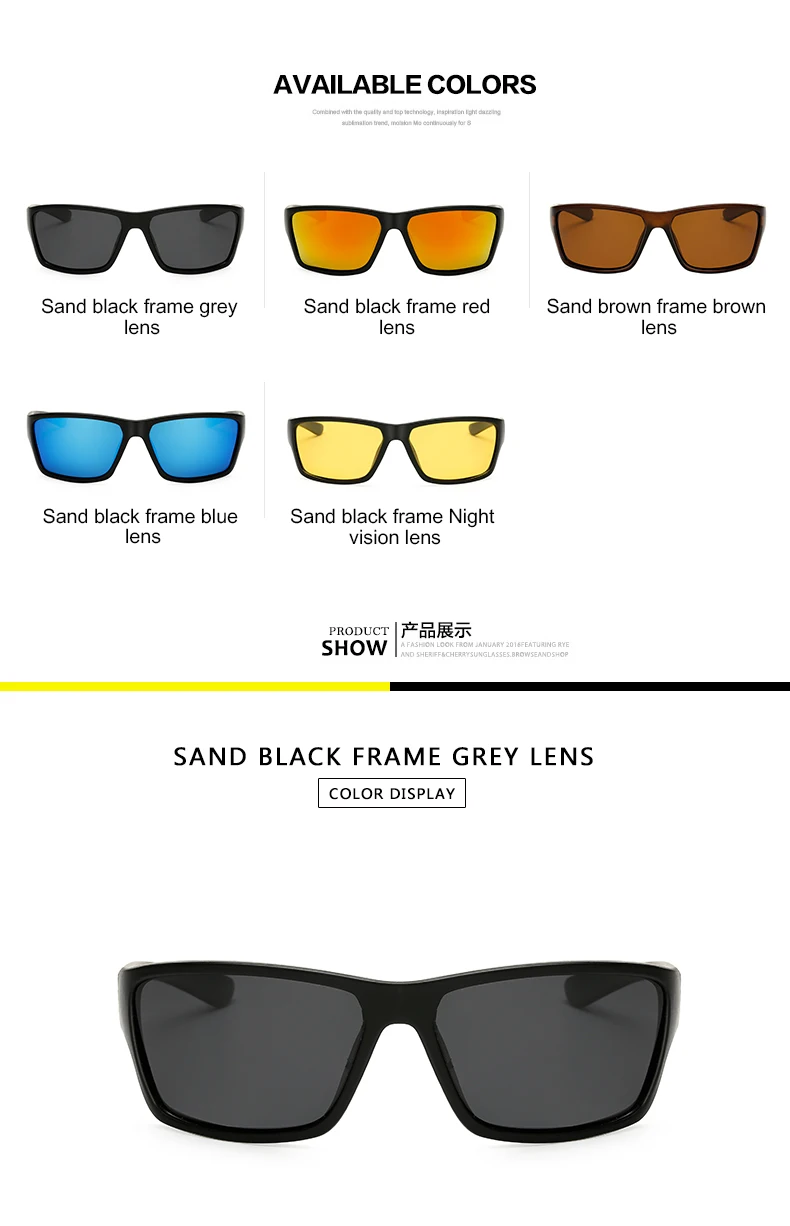 WarBLade мужские солнцезащитные очки ночного видения с защитой от уф400 лучей, ночные мужские очки для вождения, HD поляризованные желтые линзы, солнцезащитные очки W1821