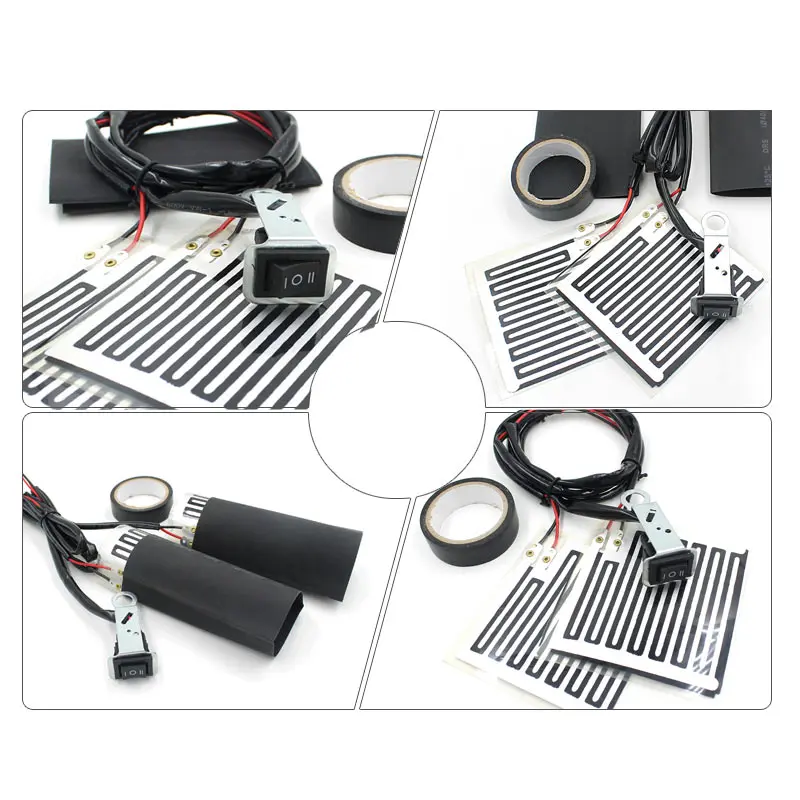 12V Универсальный мотоцикл руль теплый набор грелка колодки YAN88|Ручки для