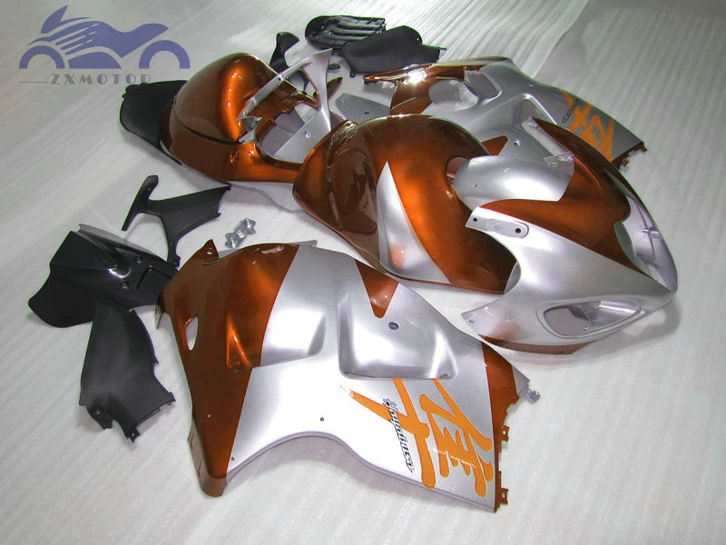 

Full Fairings kit for SUZUKI Hayabusa 1996-2007 GSX1300R motorcycle fairing kits GSXR 1300 1996 2007 orange silver body parts