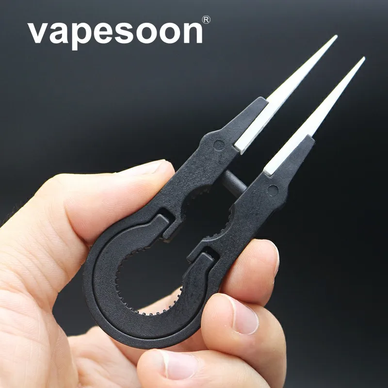 VapeSoon электронные сигареты инструменты Нержавеющая сталь ручка Керамика Пинцет RDA распылитель Vape/DIY инструмента 1 шт