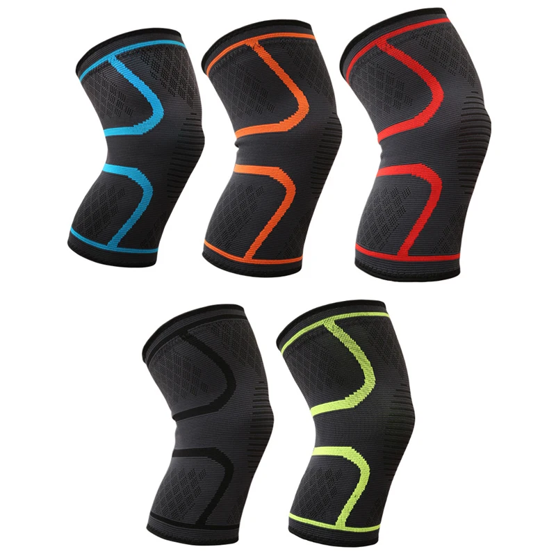 

1PCS Fitness Running Cycling Knee Support Braces Elastic Nylon Sport Compression Knee Pad Sleeve for Basketball Volleyball