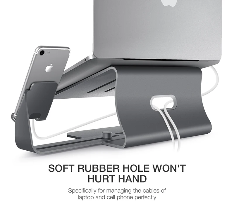 Multifunction Aluminum Alloy Laptop Cooling Stand Holder for Macbook Lenovo ASUS HP 11-17 inch Note