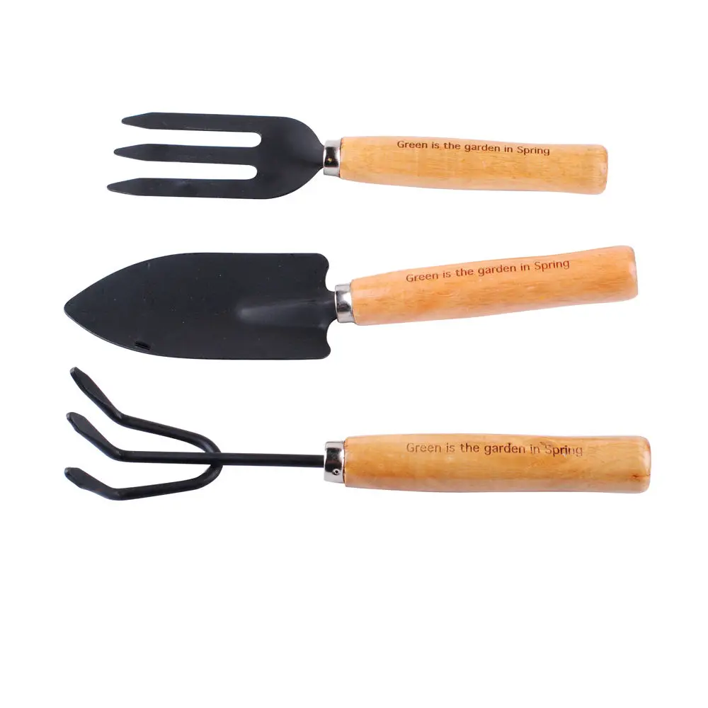 Buy Personalized Free Engraved Gardening Tool Set Rake Fork Trowel Shovel