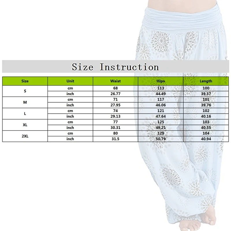 NIBESSER Summer Beach Bohemian Pants Women High Waist Pants Plus Size Vintage Loose Print Bloomers Floral Trousers Women