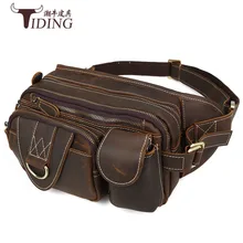 waist pack cow leather man 2017 new european fashion men brown brand casual vintage travel waist bags genuine leather male bags 2017 popular hand carve china vintage genuine leather womens bags