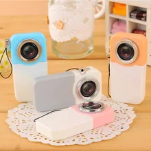 3 шт./лот шариковая ручка в форме камеры, 0,5 мм синие чернила, случайный цвет