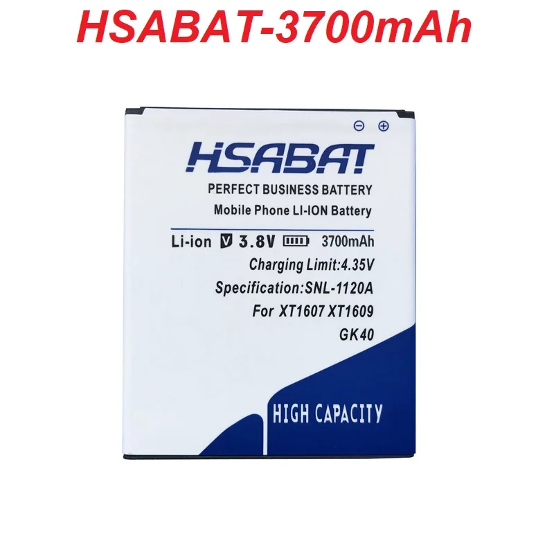 

HSABAT 100% Tested High Quality 3700mAh Battery for MOTOROLA MOTO G4 PLAY XT1600 XT1609 XT1607 GK40 for MOT1609BAT M0T1609BAT