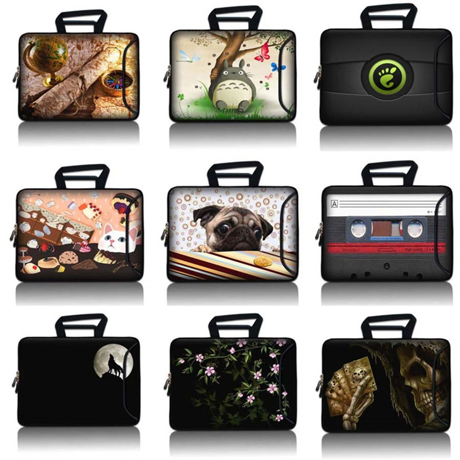 Grey Plaid 17 Inch Protective Laptop Sleeve Ultrabook Notebook Carrying Case Compatible with MacBook Pro MacBook Air Tablet Briefcase Bag