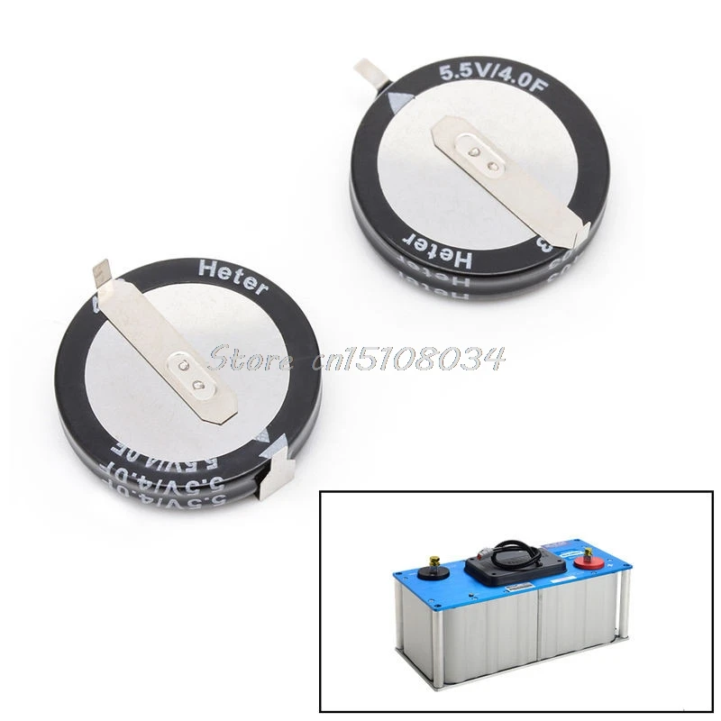 2 шт 5,5 V 4.0F супер конденсатор h-типа Кнопка смарт емкость универсальный G08 и Прямая поставка