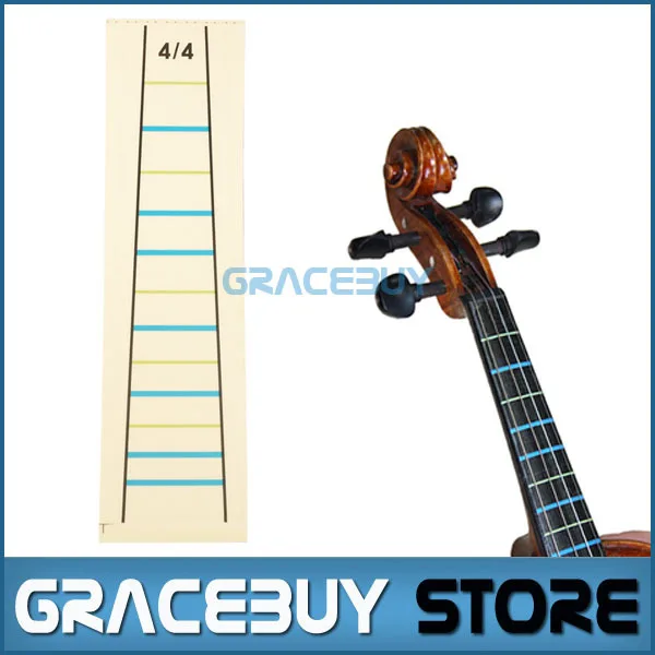 Set Of 2 Cello Practical Sticker Finger Stickers The Tape Fingerboard Label Fret