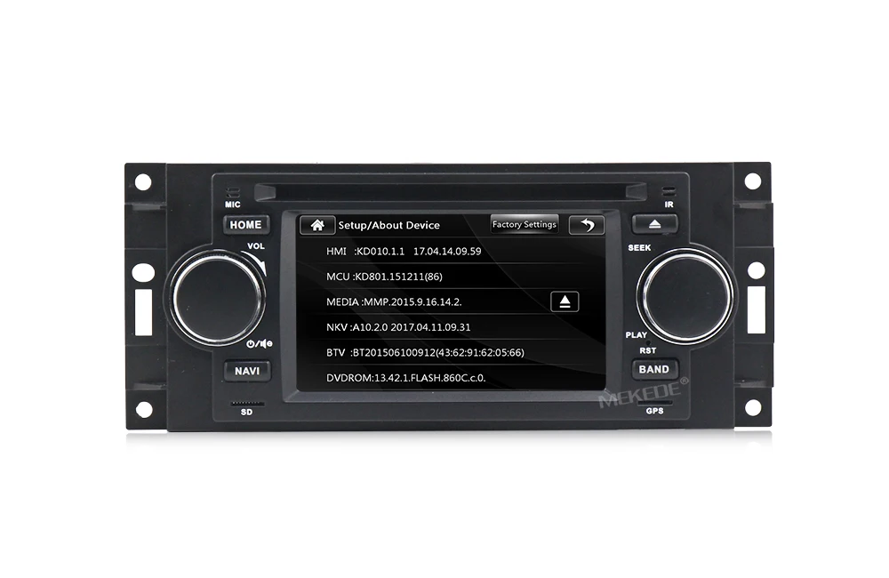 Clearance MEKEDE Car DVD GPS Navigation Player For Chrysler 300C PT Cruiser Dodge Ram Jeep Grand Cherokee With Radio BT 1080P USB free Map 9