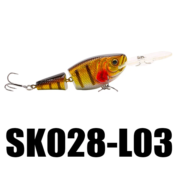 SeaKnight SK028, 1 шт., воблер, жесткая рыболовная приманка, 2 секции, 13,5 г, 70 мм, глубина погружения 0-1,5 м, Искусственные воблеры, приманка для ловли карпа - Цвет: Color L03