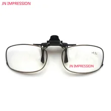 JN впечатление клип на Для мужчин кожаный чехол из искусственной кожи для вождения супер светильник, очки для чтения, Для мужчин Для женщин 1,0 1,5 2,0 2,5 3,0