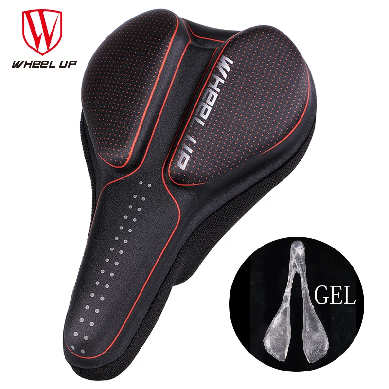WHEEL UP Bike Saddle Cover Breathable Comfortable GEL Pads Cushion Covers Bicycle Saddle MTB