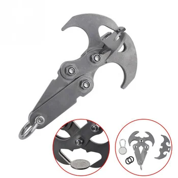 

2019 Novel Erformance Multifunctional Gravity Hook Stainless Steel Survival Magnetic Folding Grappling Hook Climbing Claw