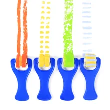 Sponge Roller Brush 4 pcs a lot Sponge Roll Brush Seal Children’s Diy Painting Sponge Brush Graffiti Tool
