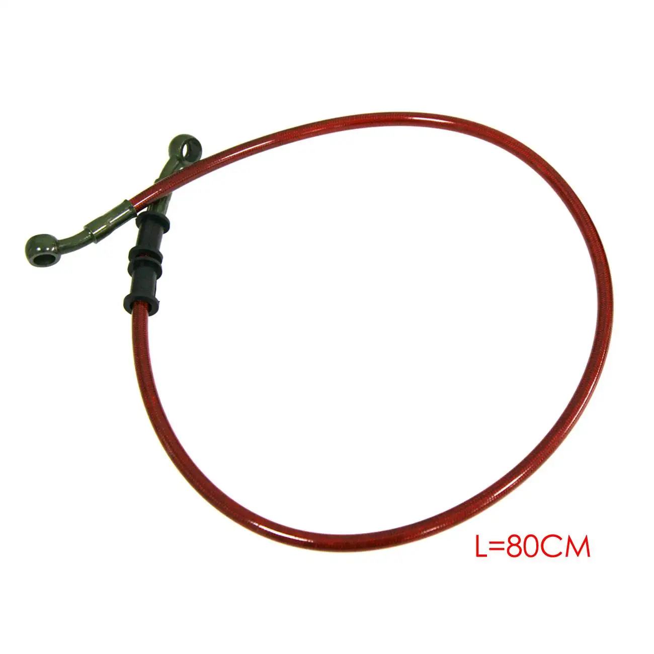 80cm Clutch Brake Oil Hose Tube Pipe Line M10 Ends Red For Motorcycle Dirt Bike Motorbike