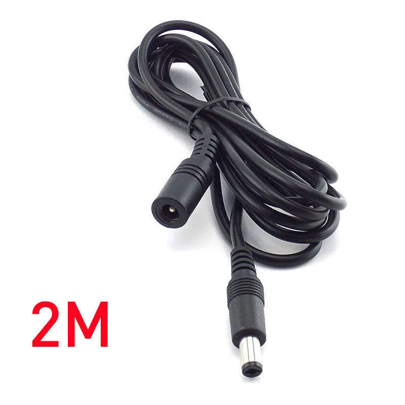 10m 5m 3M 2m 1m 5.5 x 2.1mm DC Power connector Jack Adapter lead cord 12v cable DC female Male extension external Plug