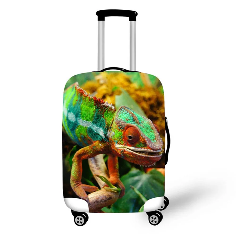 Animal Lizard Design travel accessories suitcase protective covers 18-30 inch elastic luggage dust cover case stretchable