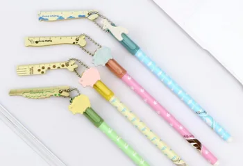 

new animal pendant style gel Pen Ink Pen School prize Office writing Supply student Stationery gift black Neutral pen 48pc/lot