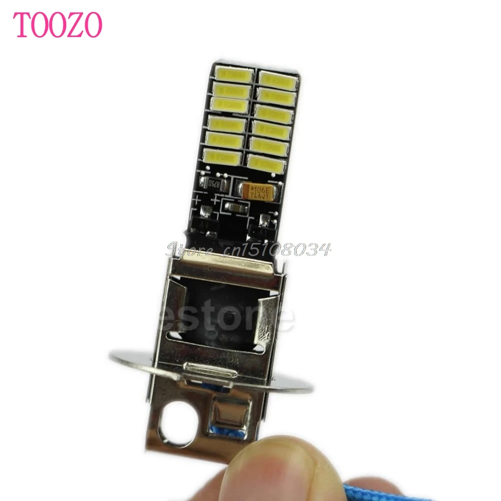 Светодиодный ксеноновый светильник 24 SMD 4014 H3 6500K HID|led bulb|led bulb ledbulb led |