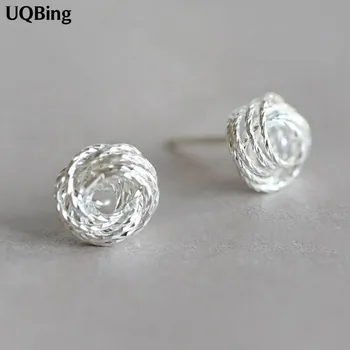 

Free Shipping Wholesale 925 Sterling Silver Stud Earrings For Women Beautiful Jewelry