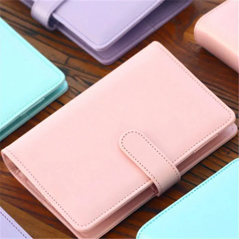 A5 Classic Loose Leaf Ring Binder Notebook Leather Weekly Monthly ...