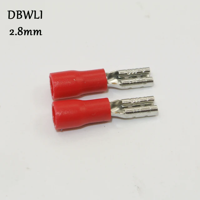 2.8mm red female
